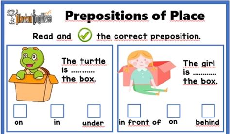 3 sınıf ingilizce prepositions